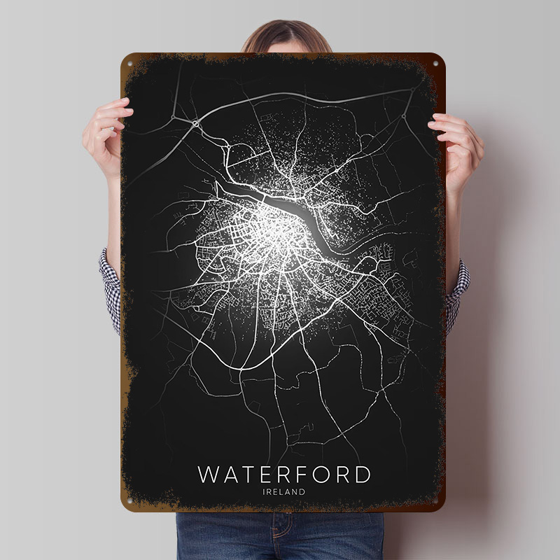 Retro Gaming Ireland - Póster impreso de Waterford Irlanda, arte