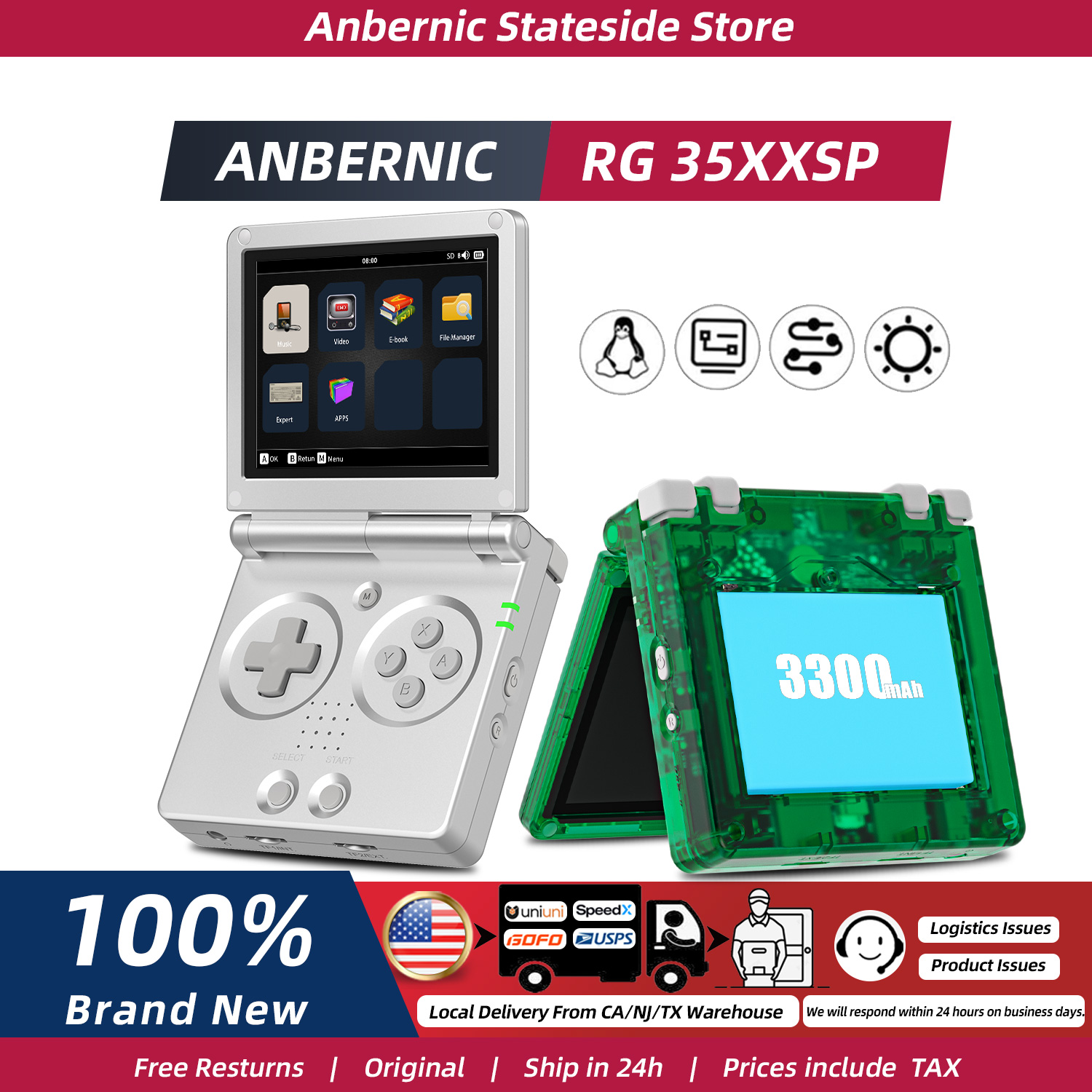 Retro Gaming Years - Consola de Juegos Retro ANBERNIC RG35XXSP