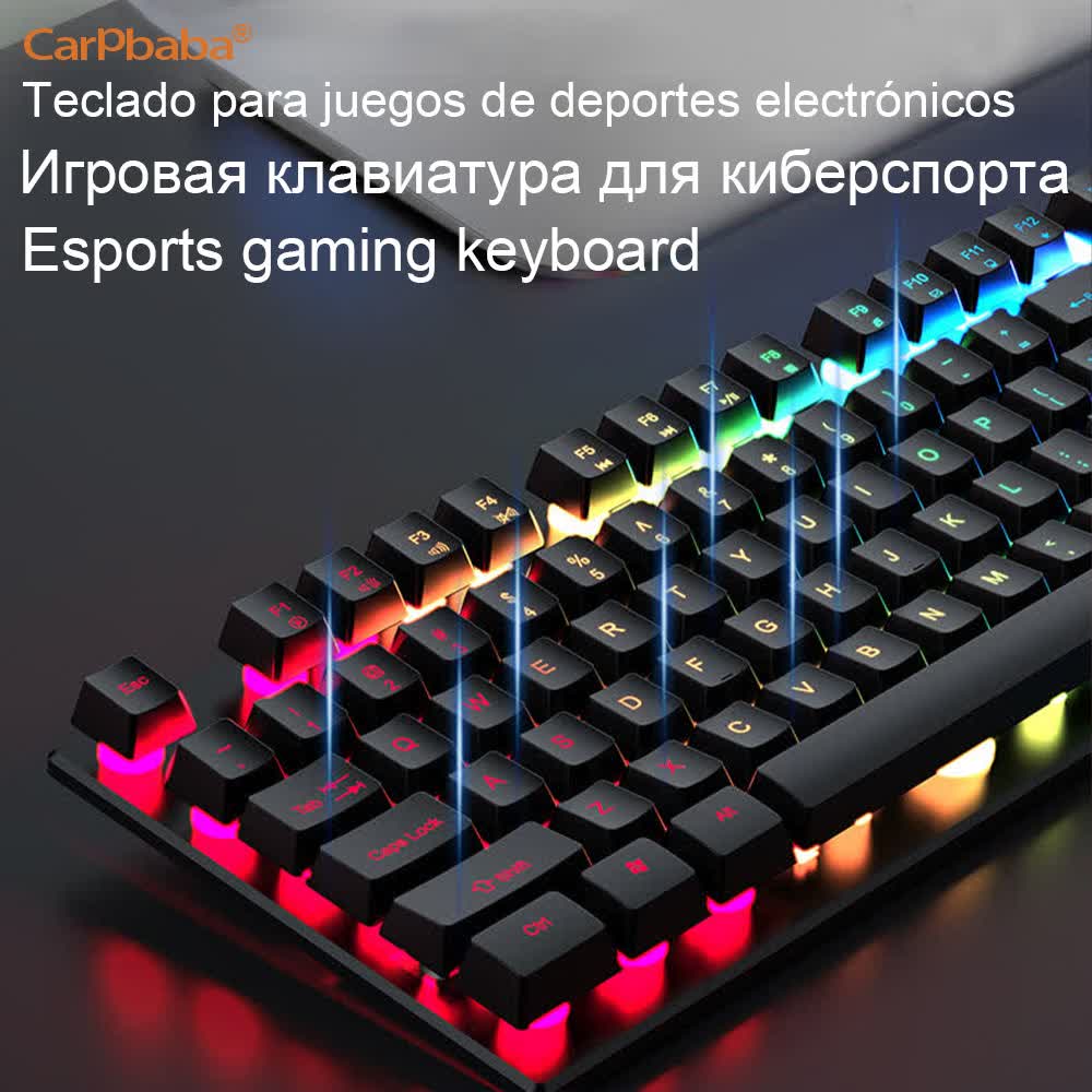 Retro Gaming Uk - Carpbaba-Teclado mecánico GX305A, periférico Retro redondo