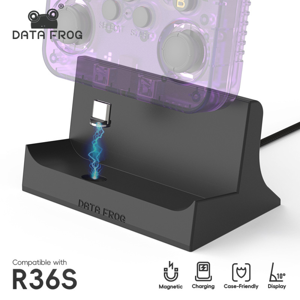 Retro Gaming R36S - Base de Carga Magnética para Consola