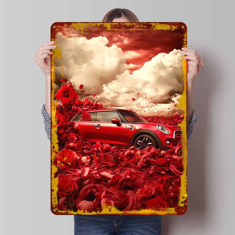 Retro Gaming Uk - Póster impreso de un coche Cooper