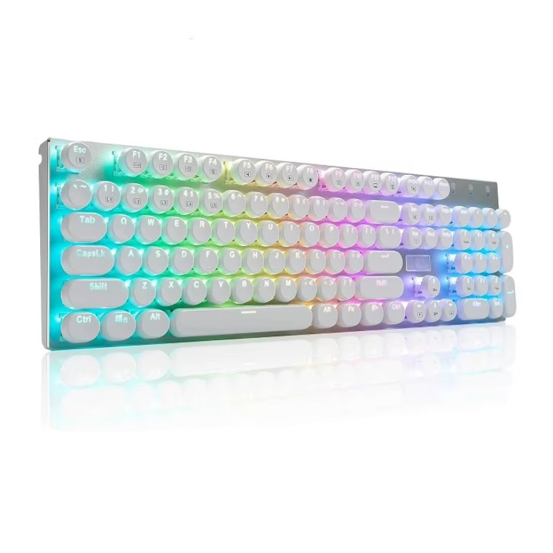 Retro Gaming Uk - Teclado Mecánico USB con Cable, Teclado