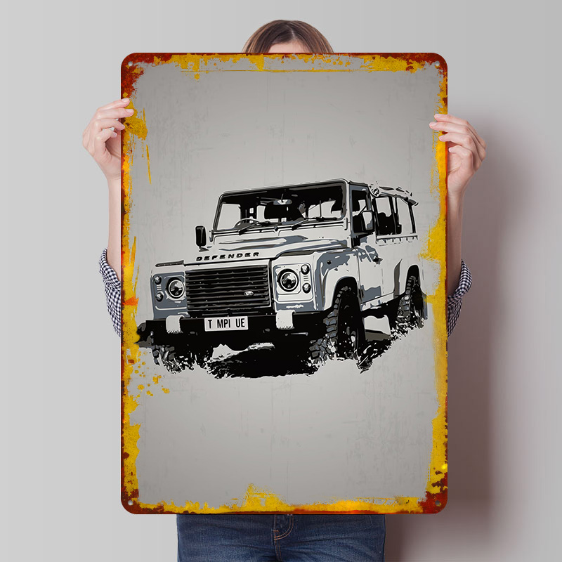 Retro Gaming Uk - Letrero Metálico Personalizado del Coche Británico