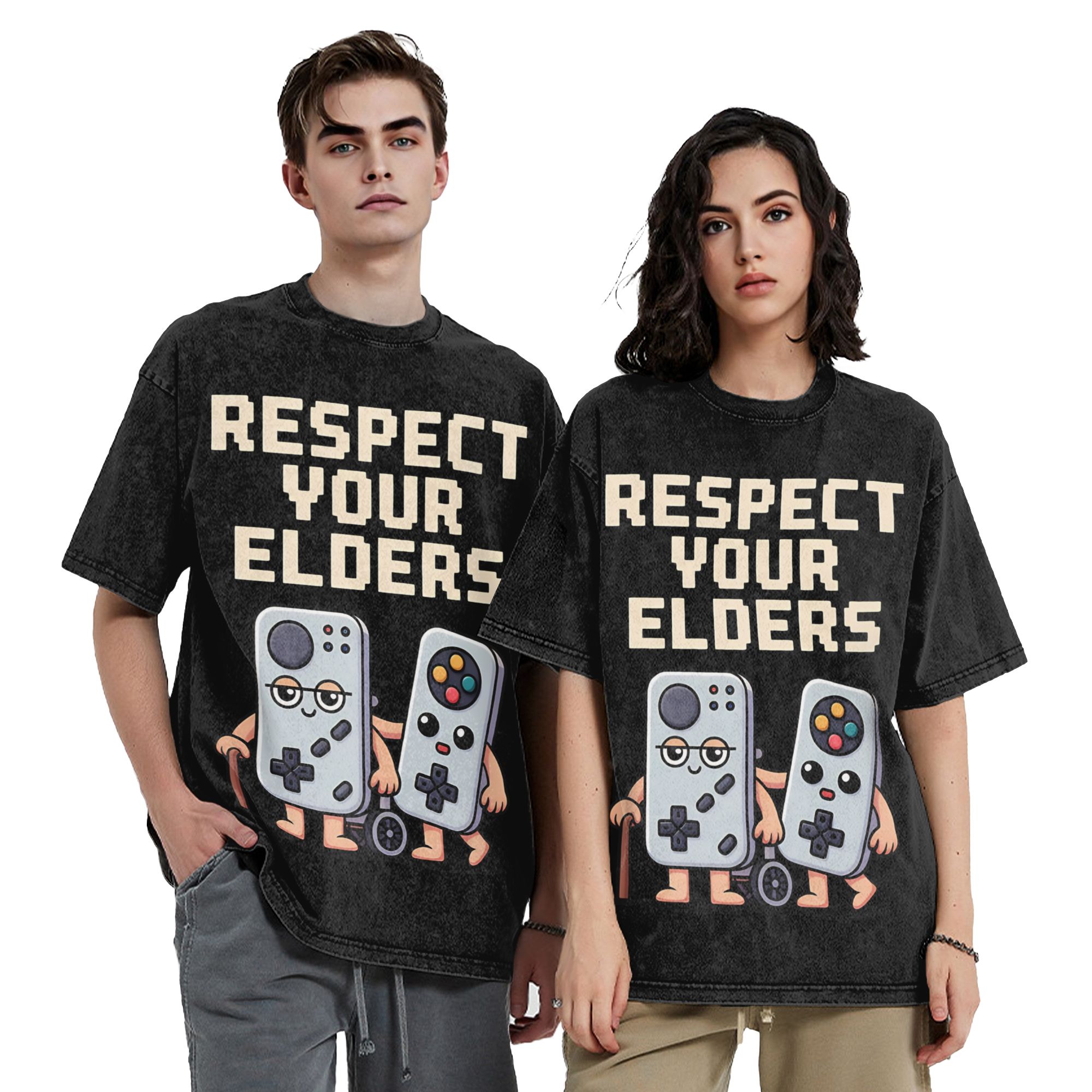 Retro Gaming Gift Ideas - Respeta a tus mayores, camiseta retro