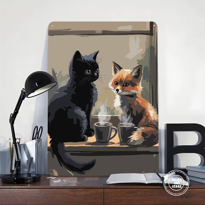 Póster Metálico Acogedor de Ga - Retro Gaming Cafe reseña y precio