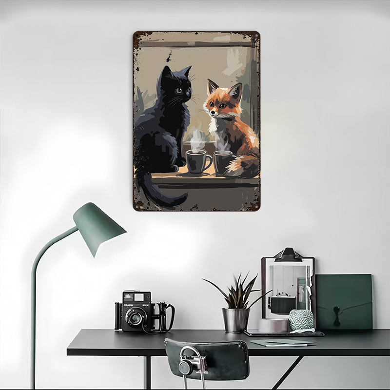 Póster Metálico Acogedor de Ga - Retro Gaming Cafe reseña y precio