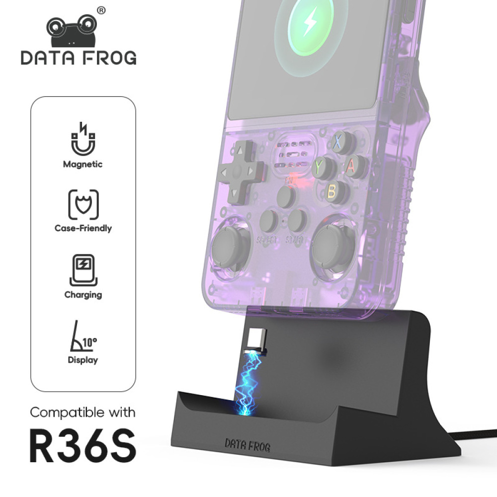 Base de Carga Magnética para C - Retro Gaming R36S reseña y precio