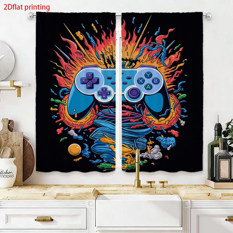 Cortinas con Diseño de Control - Retro Gaming Cafe reseña y precio