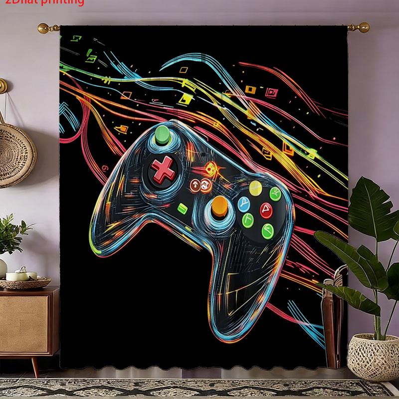 Par de Cortinas con Diseño de  - Retro Gaming Cafe reseña y precio
