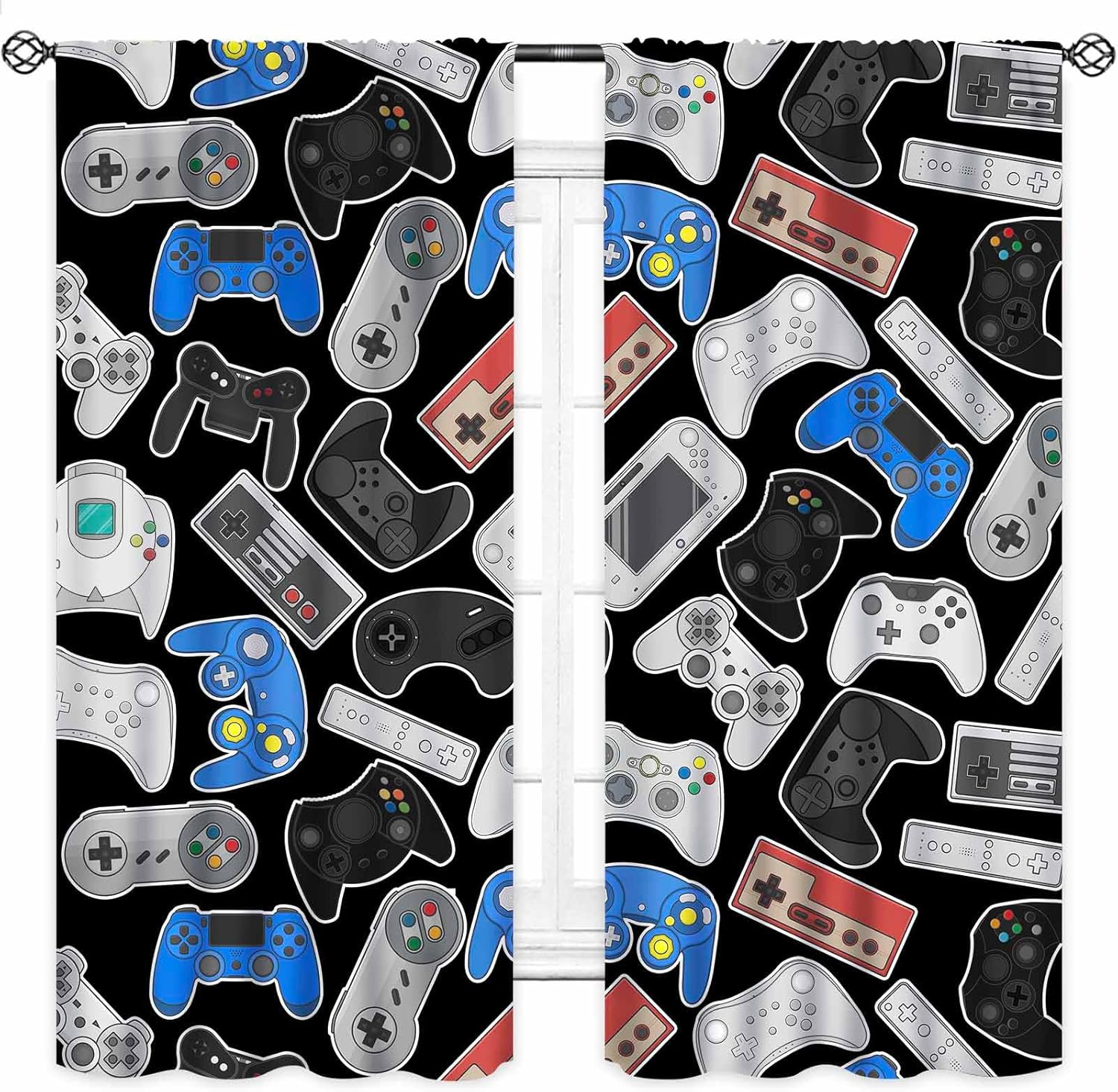 Cortinas con Diseño de Mandos  - Retro Gaming Cafe reseña y precio