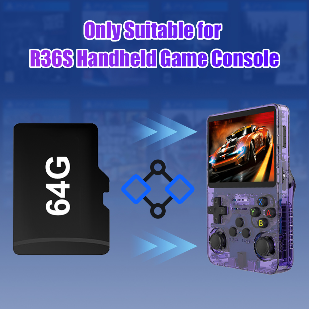 Tarjeta TF de juego de 64G par - Retro Gaming R36S reseña y precio