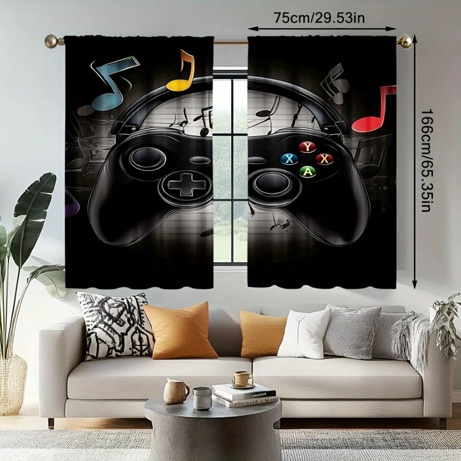 2 Cortinas Retro para Sala de  - Retro Gaming Cafe reseña y precio