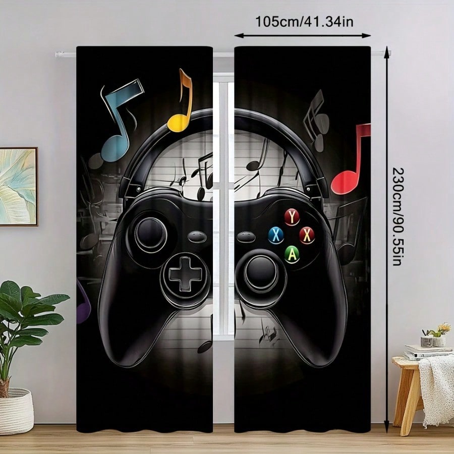 2 Cortinas Retro para Sala de  - Retro Gaming Cafe reseña y precio