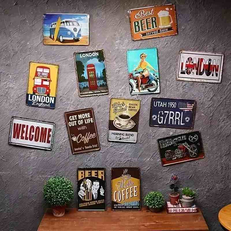 Letrero de hierro retro checo/ - Retro Gaming Cafe reseña y precio
