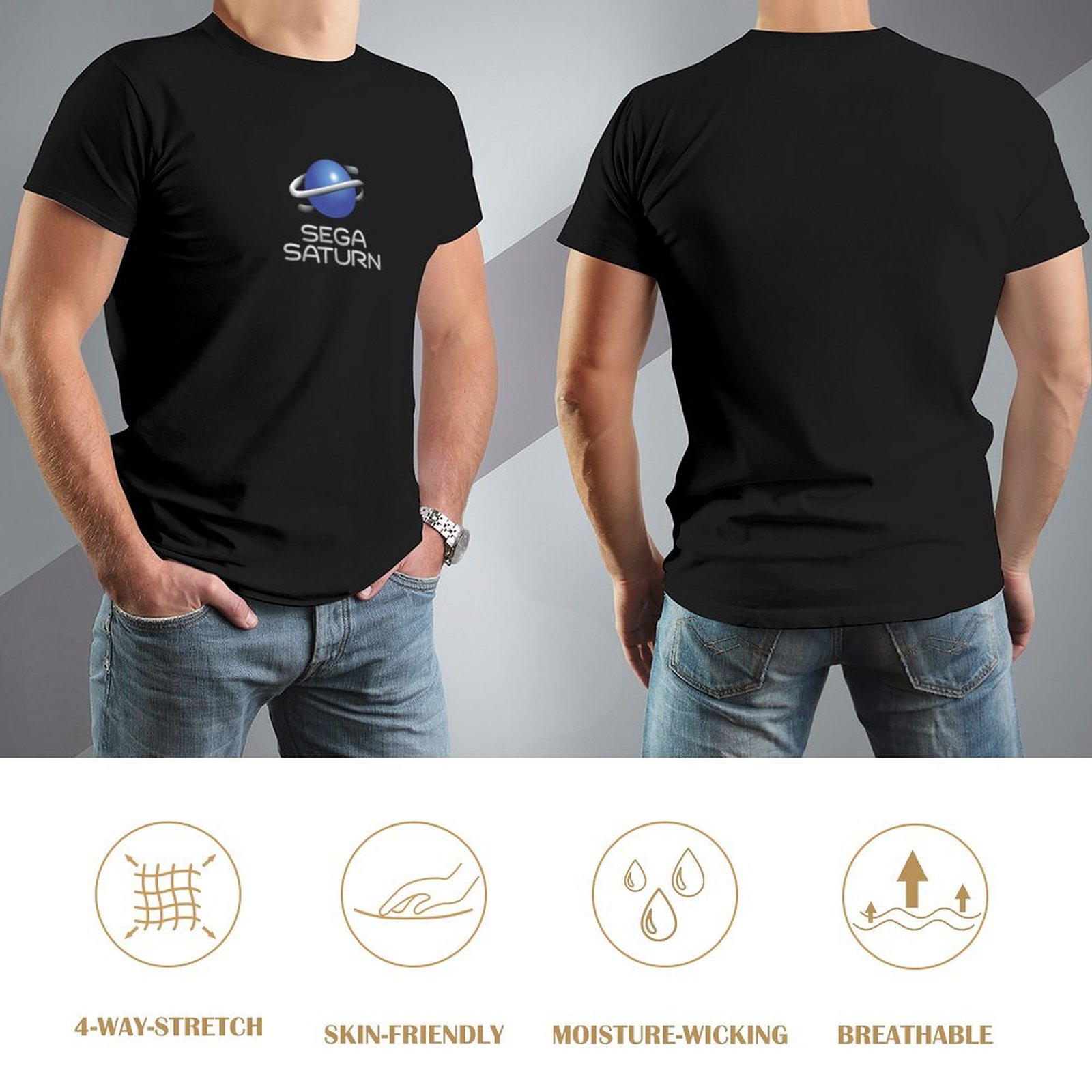 Sega Saturn Retro Video Game C - Retro Gaming Logo reseña y precio